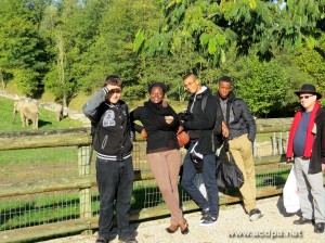 Arthur, Adrienne, Alexandre, Tuintim et Jean-Luc, au Zoo de Beauval