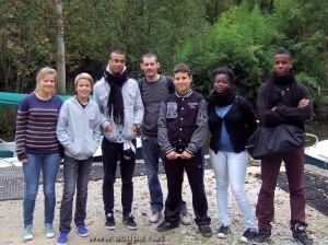 Anne, Denis, Alexandre, Arthur, Cédric, Adrienne et Tuintim