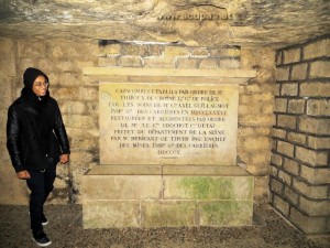 Alexandre, dans les Catacombre : vraiment impressionnant