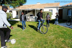 Nos logements, avec les vélos, mis à disposition des Teenager, pendant tout le séjour!!