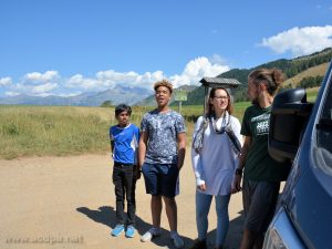 Les lève-tôt au col de Moissière, le 15 août