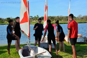 Initiation à la voile : debriefing