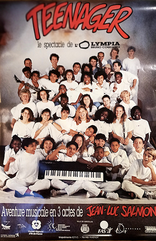 Affiche Teenager pour l'Olympia (1ère fois) en 1992