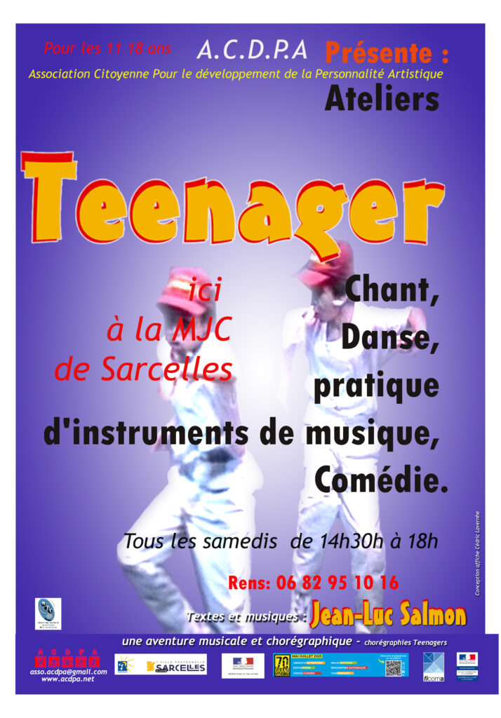 Affiche pour les ateliers, saison 2025-2026