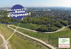 Initiation au cerf-volant pilotable... sur la butte d'Orgemont , d'où on peut voir tout Paris, de la Défense à Bercy !